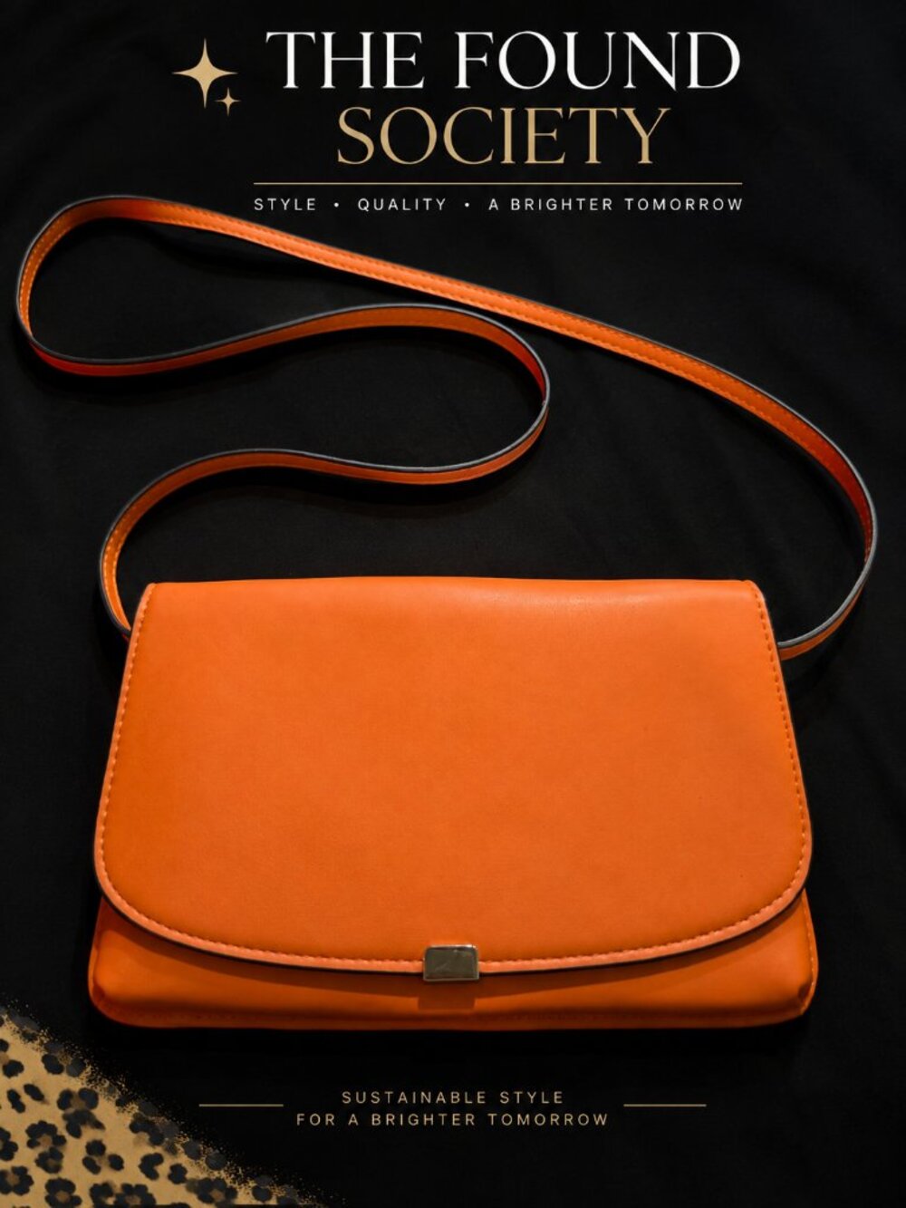 A New Day Orange Wallet Crossbody Bag Organizer Purse